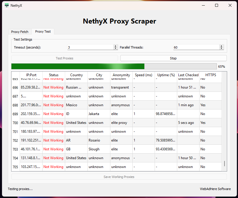 NethyX Proxy Scraper NethyX Proxy Scraper