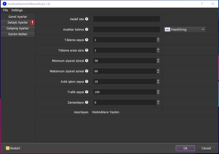Anahtar Kelime Hit Botu