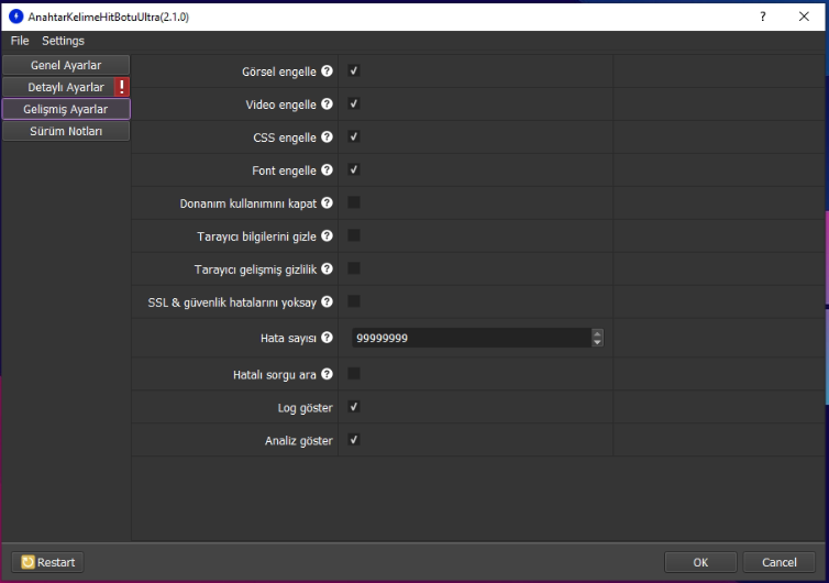 Anahtar Kelime Hit Botu