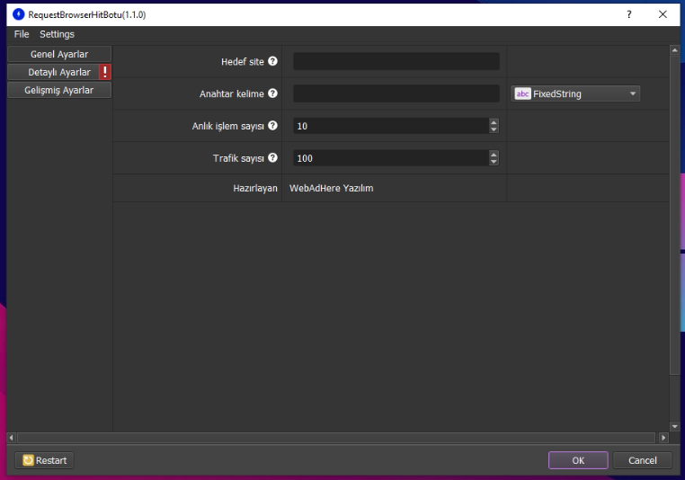 Request Browser Hit Botu