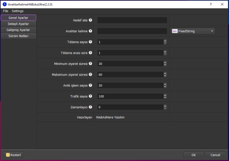 Anahtar Kelime Hit Botu