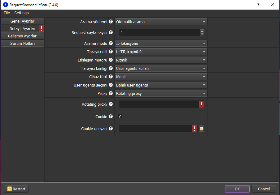 Request Browser Hit Botu